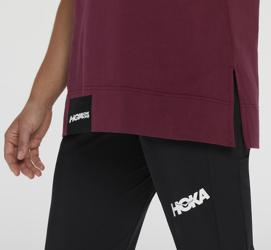 Tee Womens - Hoka One One Brand - Brown - EAXKFGQ-72